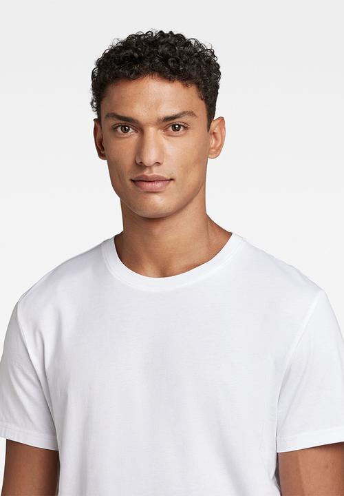 G-STAR - Back photo print r t compact jersey o - white