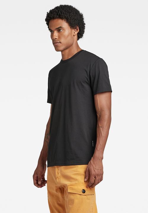 G-STAR - Back photo print r t compact jersey o - dk black
