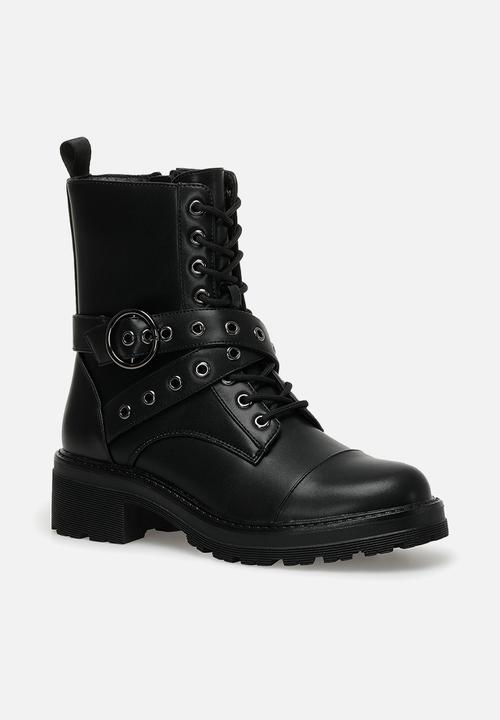 Nine West - Steber lace-up boot - black