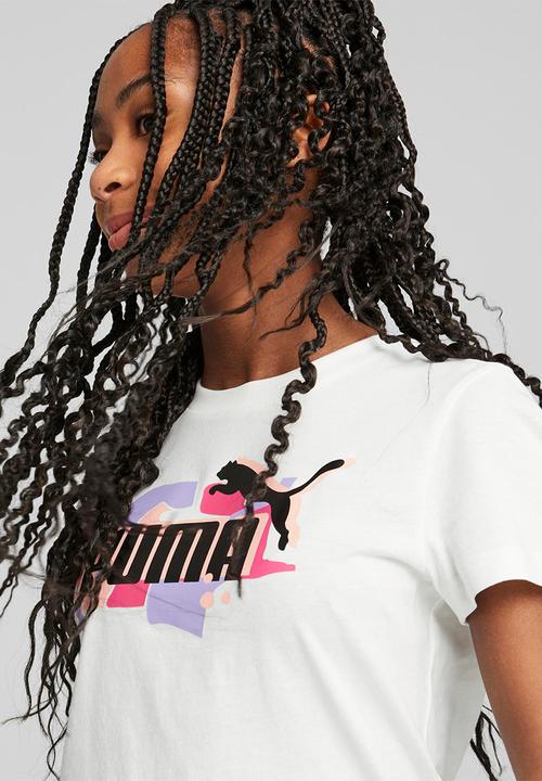 PUMA - Ess+ street art logo tee g - puma white