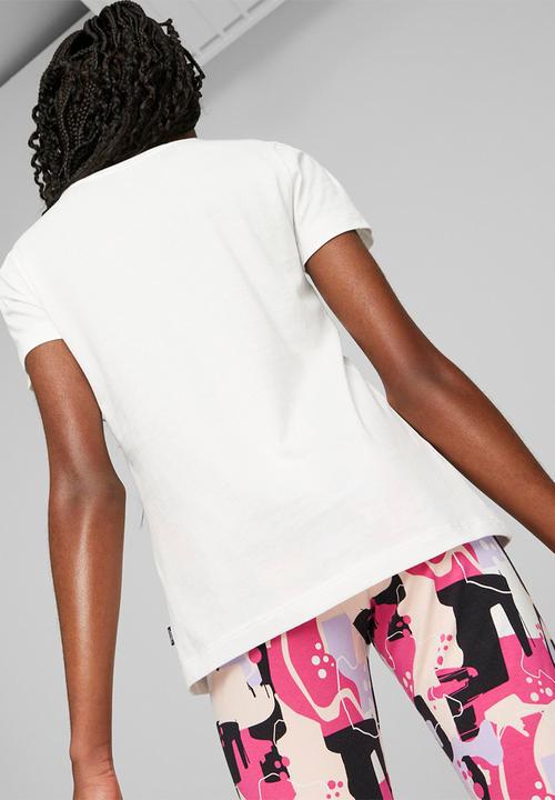 PUMA - Ess+ street art logo tee g - puma white
