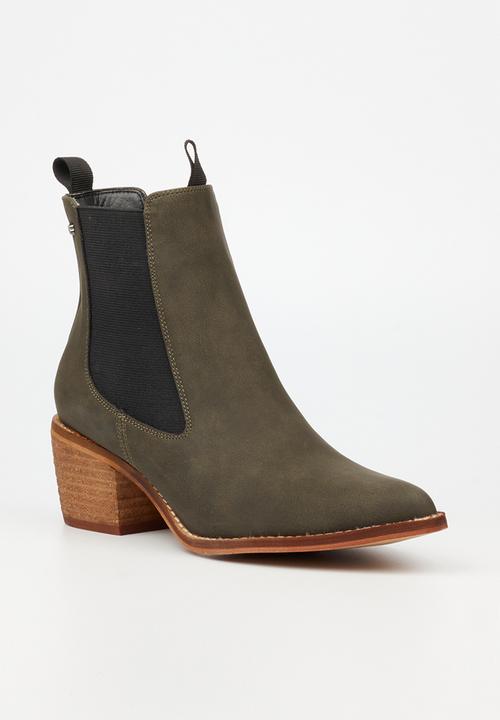 Miss Black - Cooper 4 ankle boot - olive