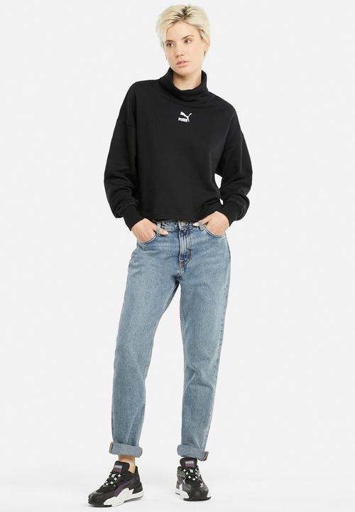 PUMA - Classics turtleneck crew tr - puma black