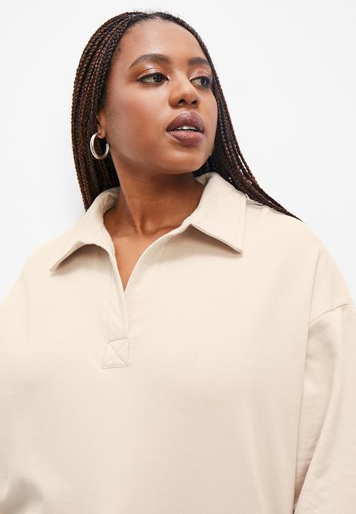 Superbalist - Longer length hoodie - sand
