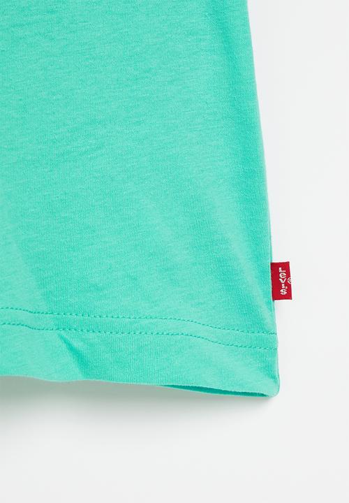Levi’s® - Lvb glitched logo tee shirt - aqua green