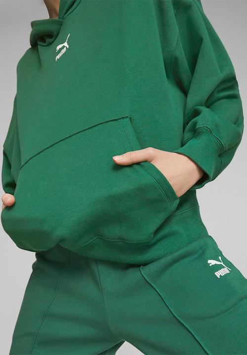 PUMA - Classics oversized hoodie fl - green