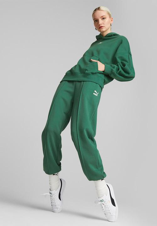 PUMA - Classics oversized hoodie fl - green