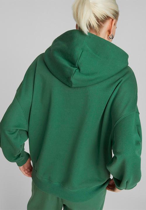 PUMA - Classics oversized hoodie fl - green
