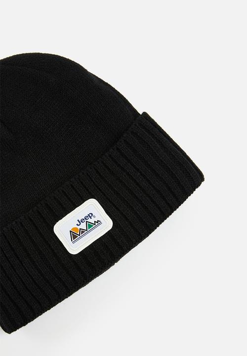 JEEP - Chunky knit beanie - black