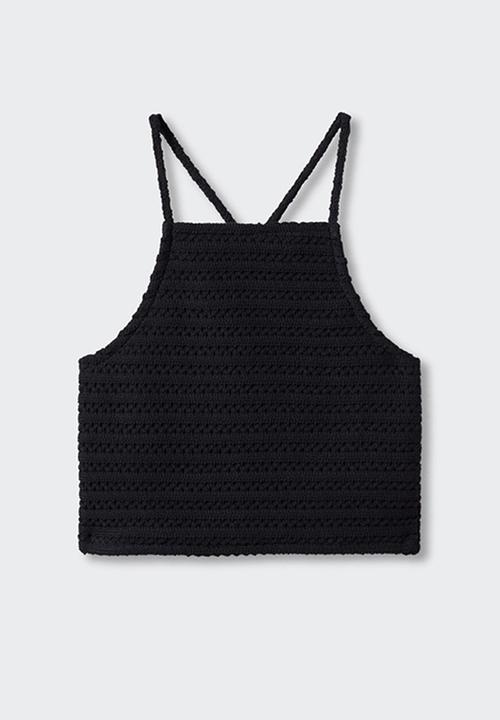 MANGO - Top calella - black