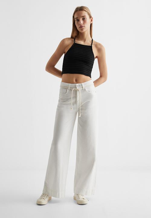 MANGO - Top calella - black
