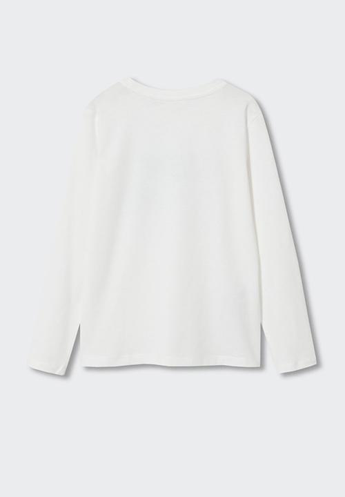MANGO - T-shirt spencer4 - natural