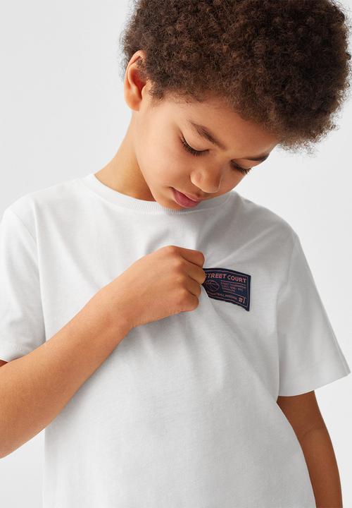 MANGO - T-shirt urban - natural