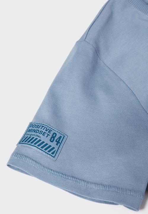 MANGO - T-shirt urban - blue