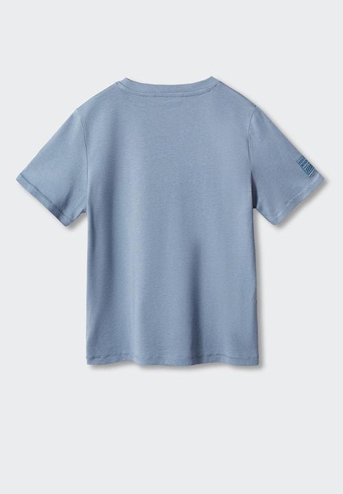 MANGO - T-shirt urban - blue
