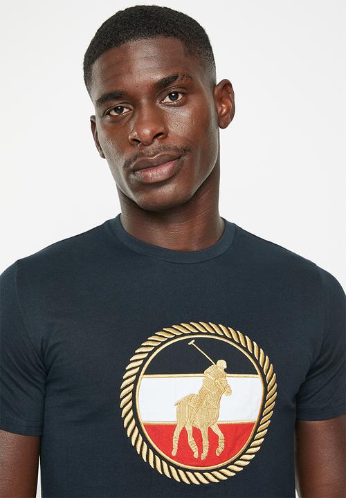 POLO - Mens crest logo short sleeve tee - navy