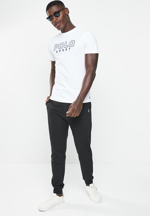 POLO - Men sport short sleeve logo tee - white