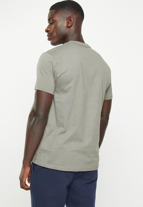 POLO - Men sport short sleeve shoulder print tee - charcoal