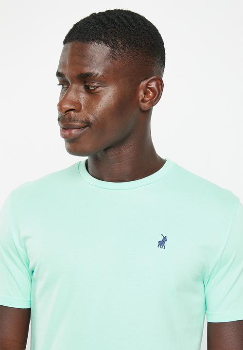 POLO - Mens crew neck short sleeve tee - aqua