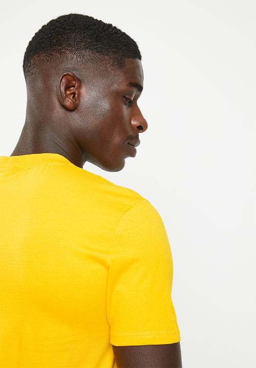 POLO - Men sport block logo short sleeve tee - mustard 