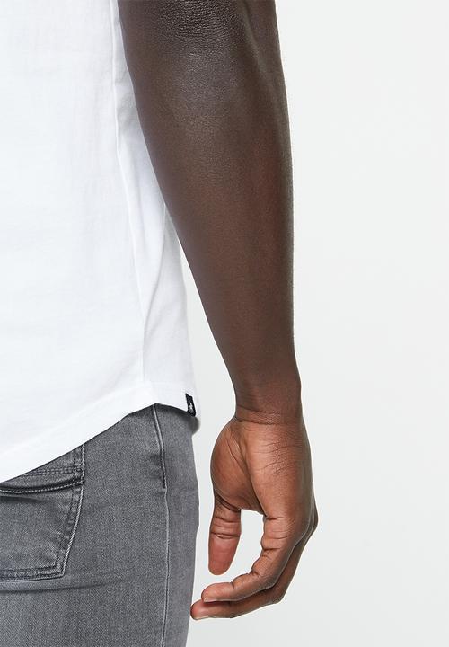POLO - Mens pjc overdyed short sleeve tee - white 