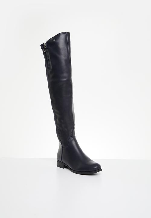 Miss Black - Hadar7 over the knee boot - navy