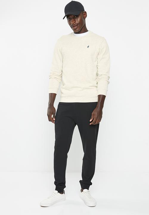 POLO - Men sport long sleeve sweat top - stone 