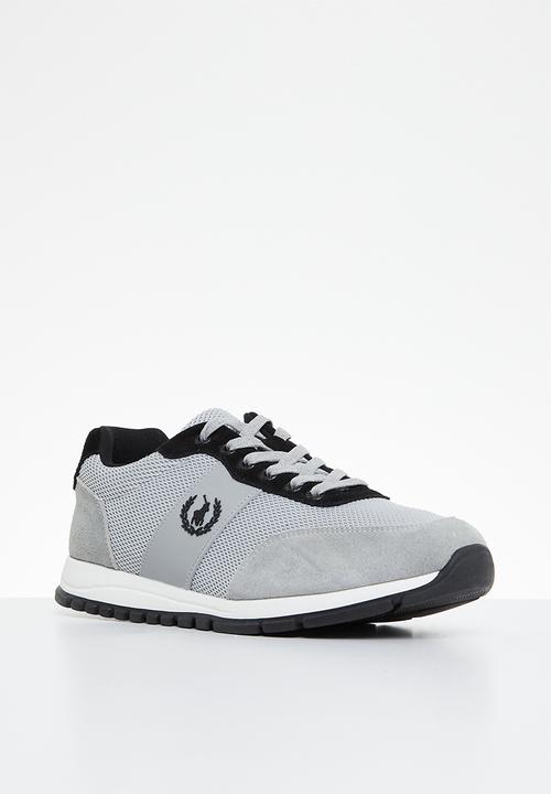 POLO - Crest side flash knit sneaker - grey