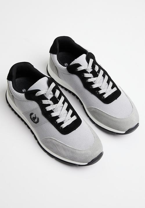 POLO - Crest side flash knit sneaker - grey