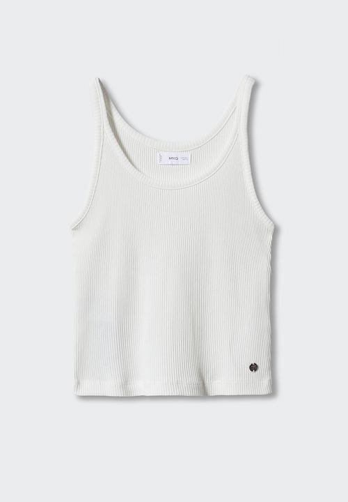 MANGO - T-shirt liberty - natural