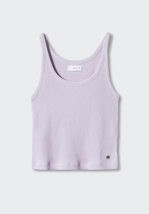 MANGO - T-shirt liberty - purple