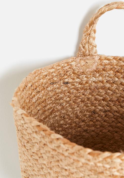 H&M - Handmade wall storage basket - beige