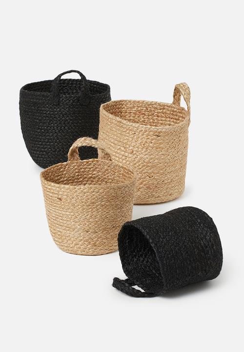 H&M - Handmade wall storage basket - beige