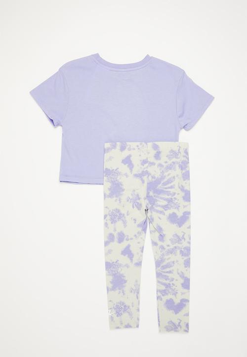 Nike - Nkg cloud wash legging set - light thistle