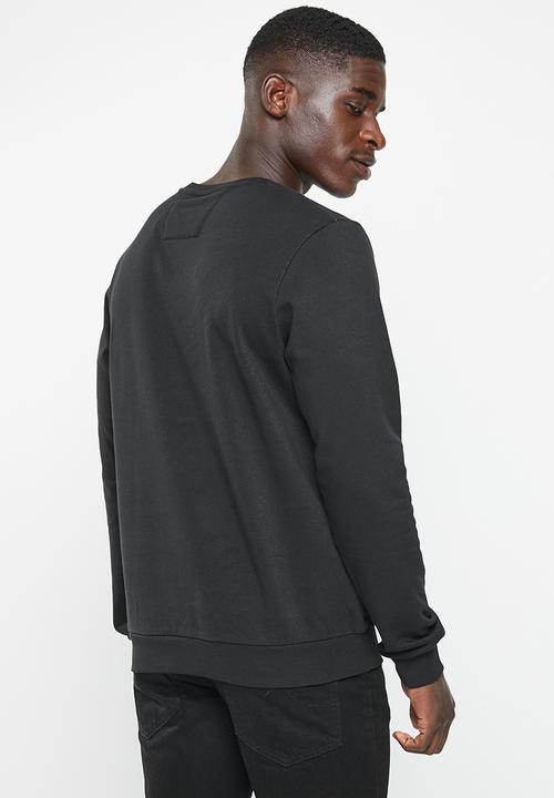 Nautica - Logo crew neck fleece - black