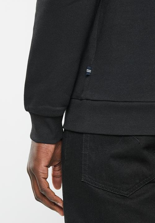 Nautica - Logo crew neck fleece - black
