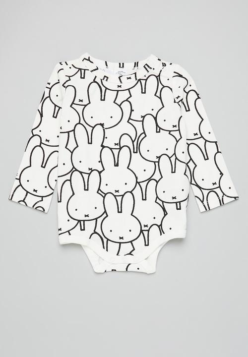 Cotton On - 2 pack bubbysuit - lcn mif vanilla miffy stretching/mono miffy