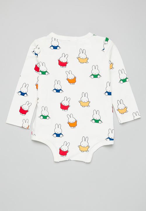 Cotton On - 2 pack bubbysuit - lcn mif vanilla miffy stretching/mono miffy
