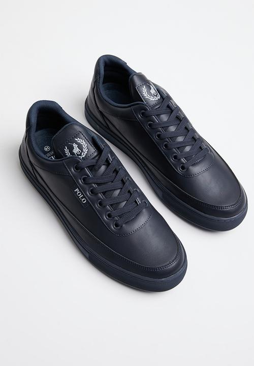 POLO - Crest pu sneaker - navy