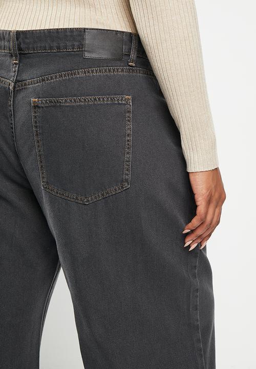 Cotton On - Plus relaxed wide leg jean - black ink