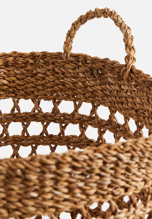 H&M - Large seagrass basket - beige