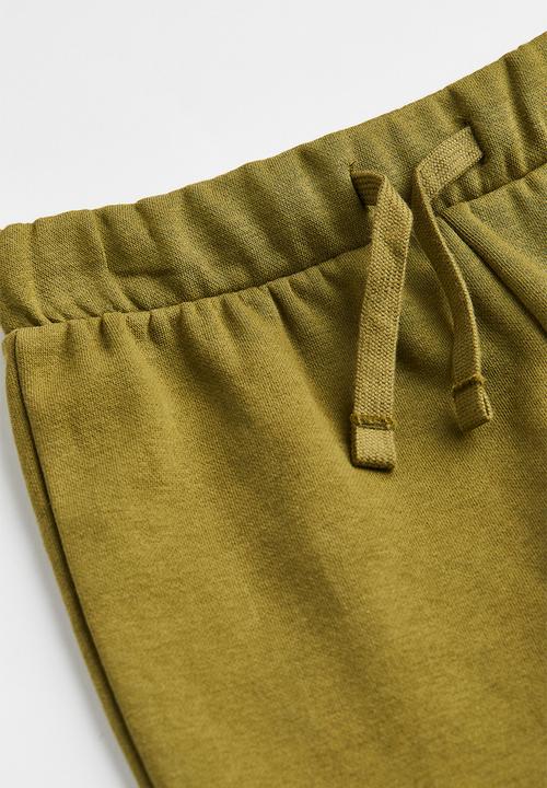 H&M - Printed joggers - olive green