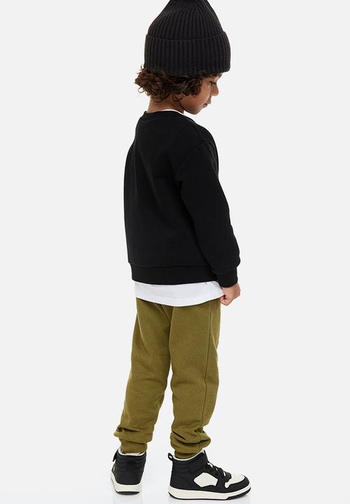H&M - Printed joggers - olive green