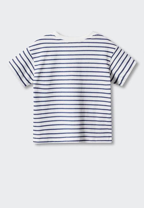 MANGO - T-shirt pocket - natural
