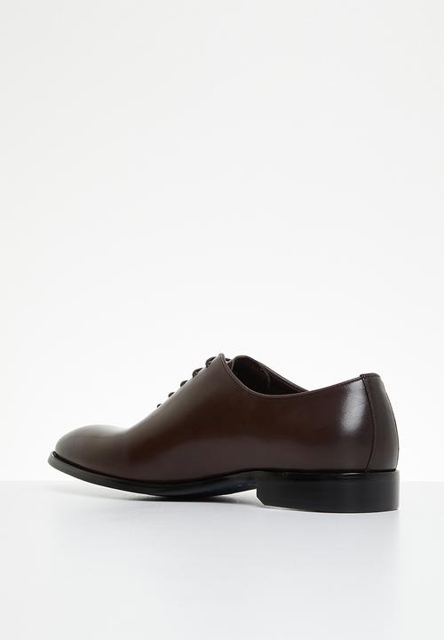 POLO - Oxford leather lace up - cognac