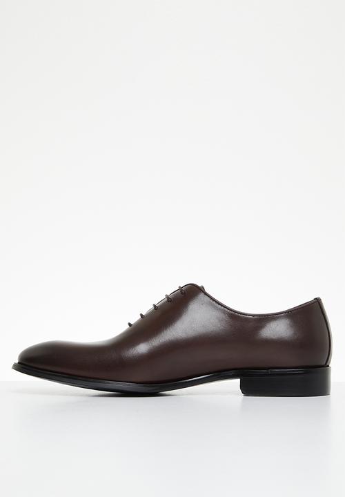 POLO - Oxford leather lace up - cognac