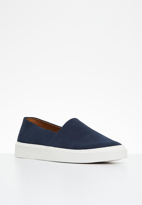 POLO - Basic suede slip on - navy