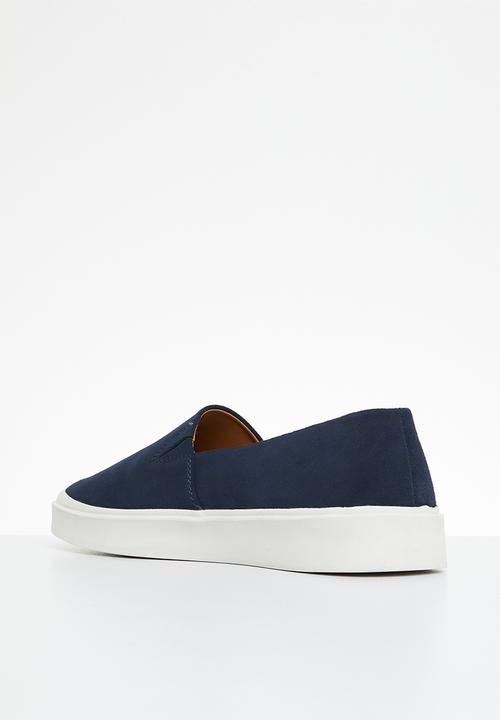 POLO - Basic suede slip on - navy