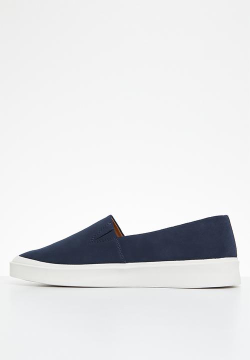 POLO - Basic suede slip on - navy