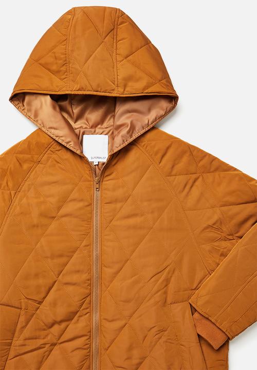 Superbalist - Quilted puffer coat - tan
